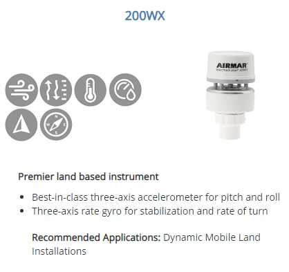 Airmar 200WX NMEA 0183 / 2000® WeatherStation® - (No Relative Humidity) - RS232 - IPX7 - Image 7