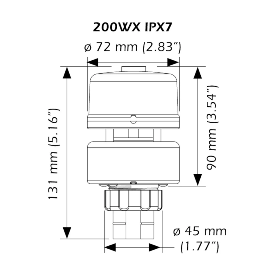 Airmar 200WX NMEA 0183 / 2000® WeatherStation® - (No Relative Humidity) - RS232 - IPX7 - Image 9