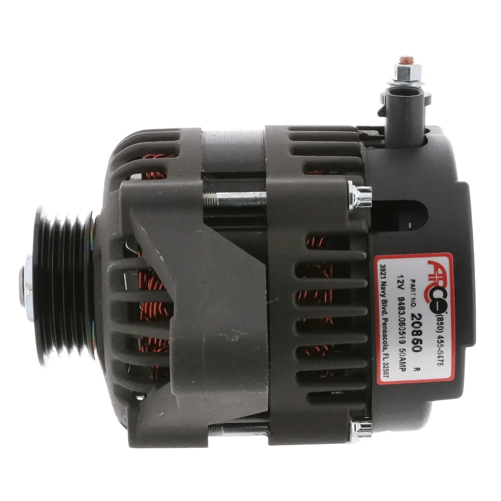 ARCO Marine Premium Replacement Outboard Alternator w/Multi-Groove Pulley - 12V 50A [20850] - Image 2
