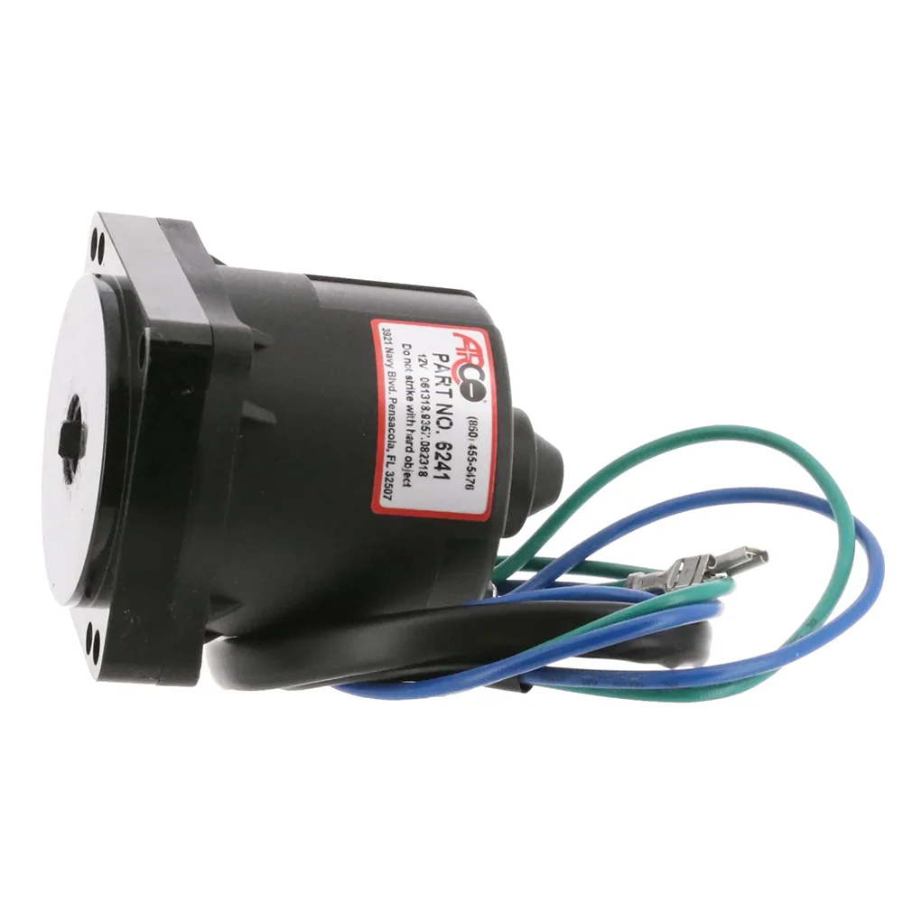 ARCO Marine Replacement Johnson/Evinrude Tilt Trim Motor - 2-Wire, 4 Bolt, Flat Blade Shaft [6241] - Image 2