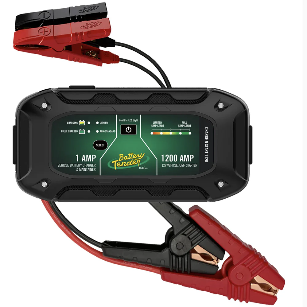 Battery Tender Charge N Start 1120 1 Amp Battery Charger  1200 Amp Jump Starter [030-7012-WH]