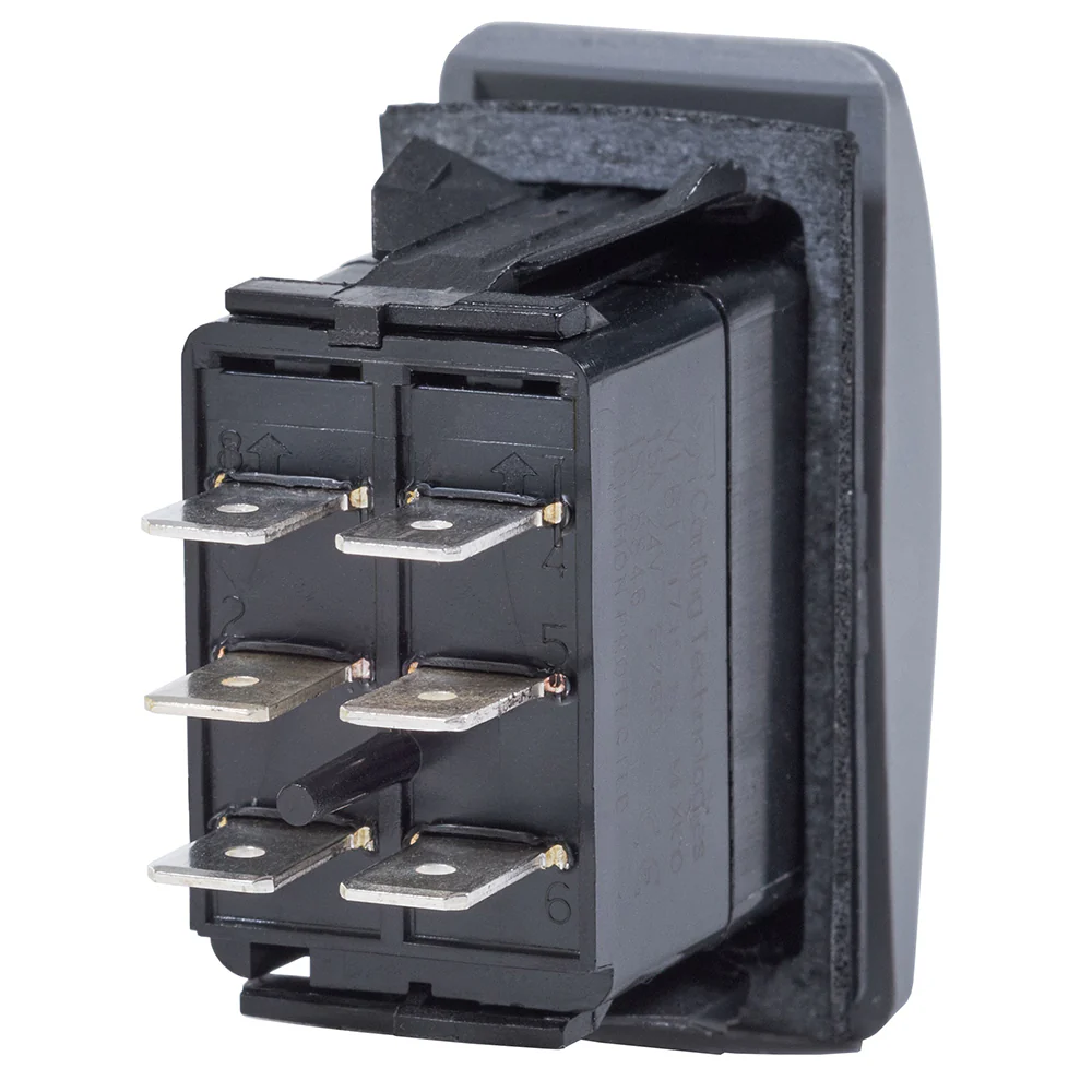 Blue Sea 8222 Water Resistant Contura III Switch - (ON)-OFF-(ON) - Grey [8222] - Image 2