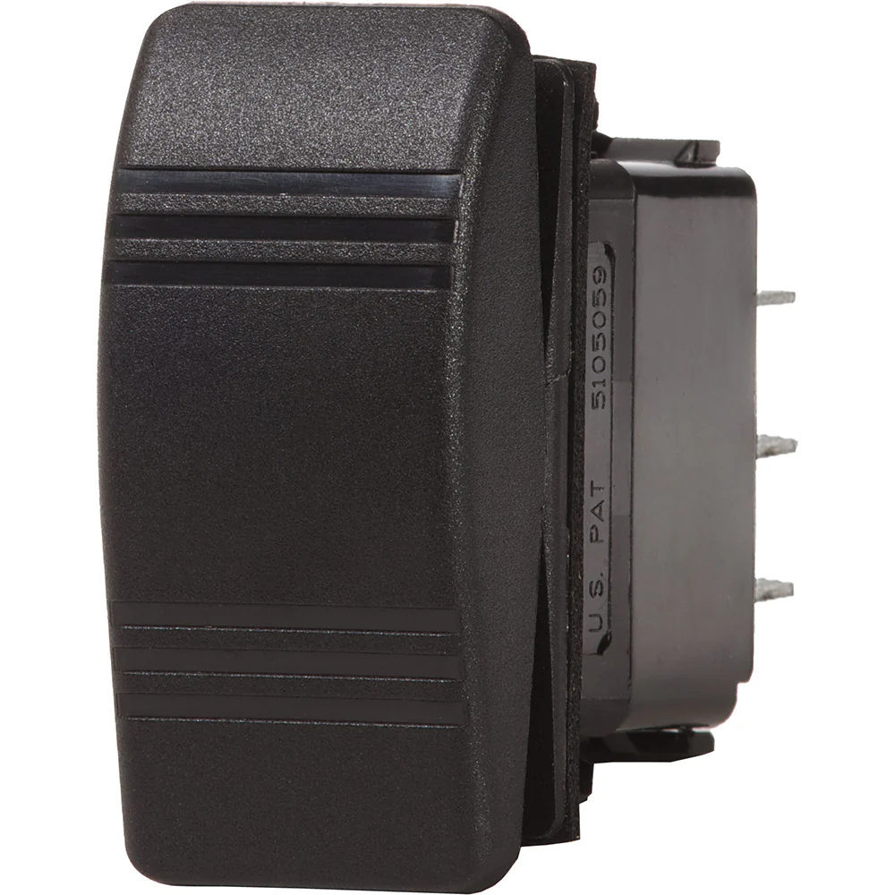 Blue Sea 8288 Water Resistant Contura III Switch - DPST OFF-(ON) - Black [8288]