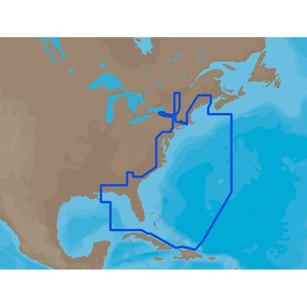 C-MAP MAX NA-M022 - U.S. East Coast & The Bahamas - SD Card [M-NA-M022-MS]