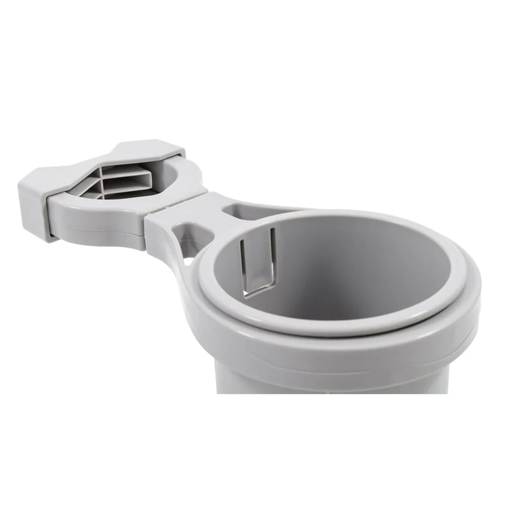 Camco Clamp-On Rail Mounted Cup Holder - Small for Up to 1-1/4" Rail - Grey [53093] - Image 2