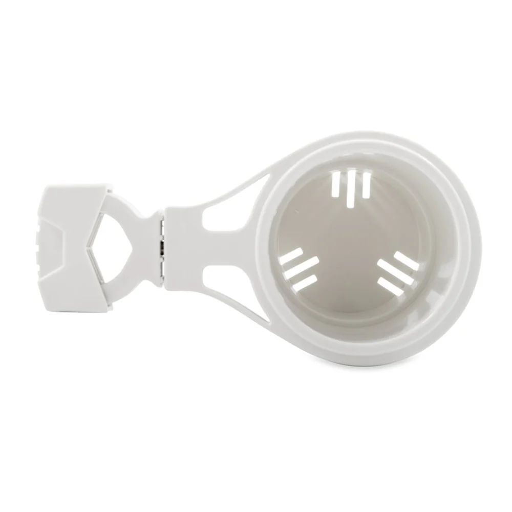 Camco Clamp-On Rail Mounted Cup Holder - Small for Up to 1-1/4" Rail - White [53086] - Image 3