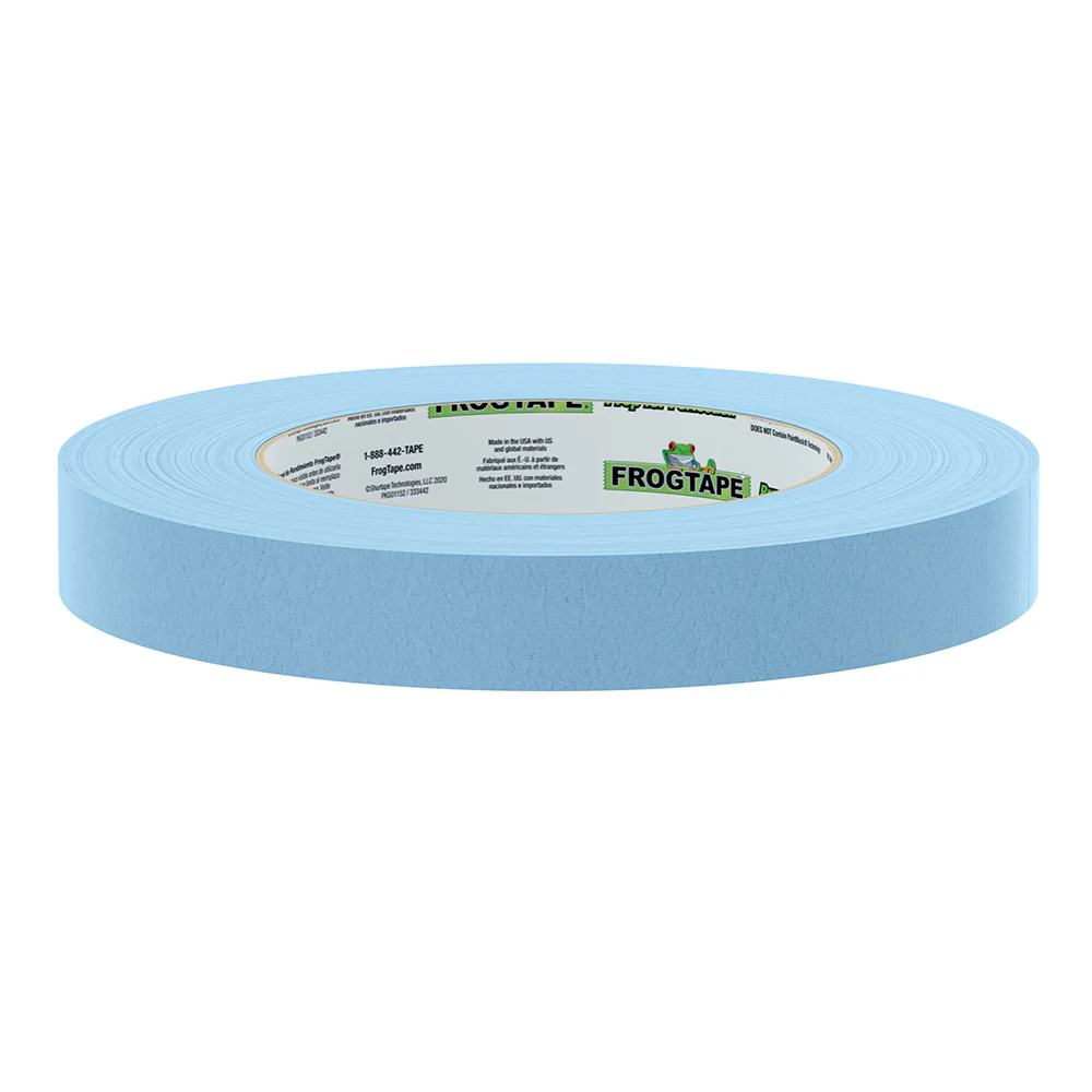 FrogTape CP 250 Medium-High Adhesion Masking Tape - 18MM x 55M x 12-Pack - Light Blue - Rated f/250F [105770] - Image 2