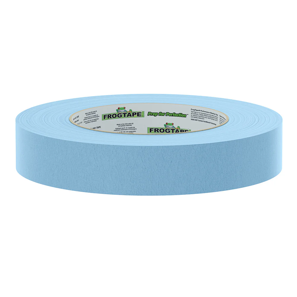 FrogTape CP 250 Medium-High Adhesion Masking Tape - 24MM x 55M x 12-Pack - Light Blue - Rated f/250F [105327] - Image 2