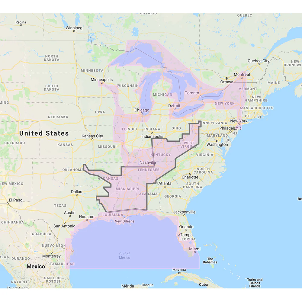 Furuno Gulf of Mexico, Great Lakes  Rivers - Vector Chart  Standard Resolution Satellite Photos f/Part of the Great Lakes - Unlock Code [MM3-VNA-023]