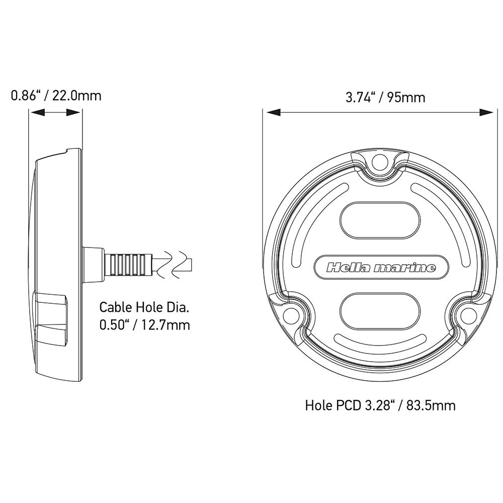Hella Marine Apelo A2 RGB Underwater Light - 3000 Lumens - Bronze Housing - White Lens w/Edge Light [016148-101] - Image 2