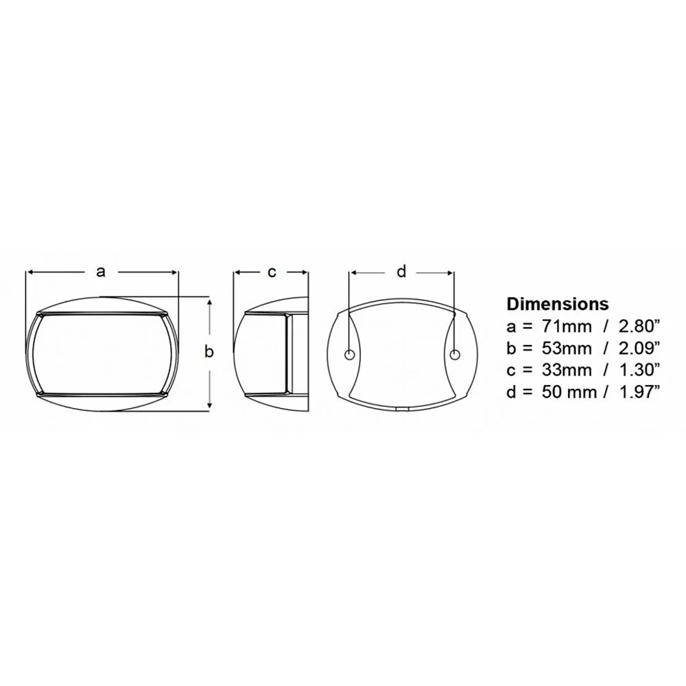 Hella Marine NaviLED Port & Starboard Pair - 2nm - Colored Lens/White Housing [980520811] - Image 2