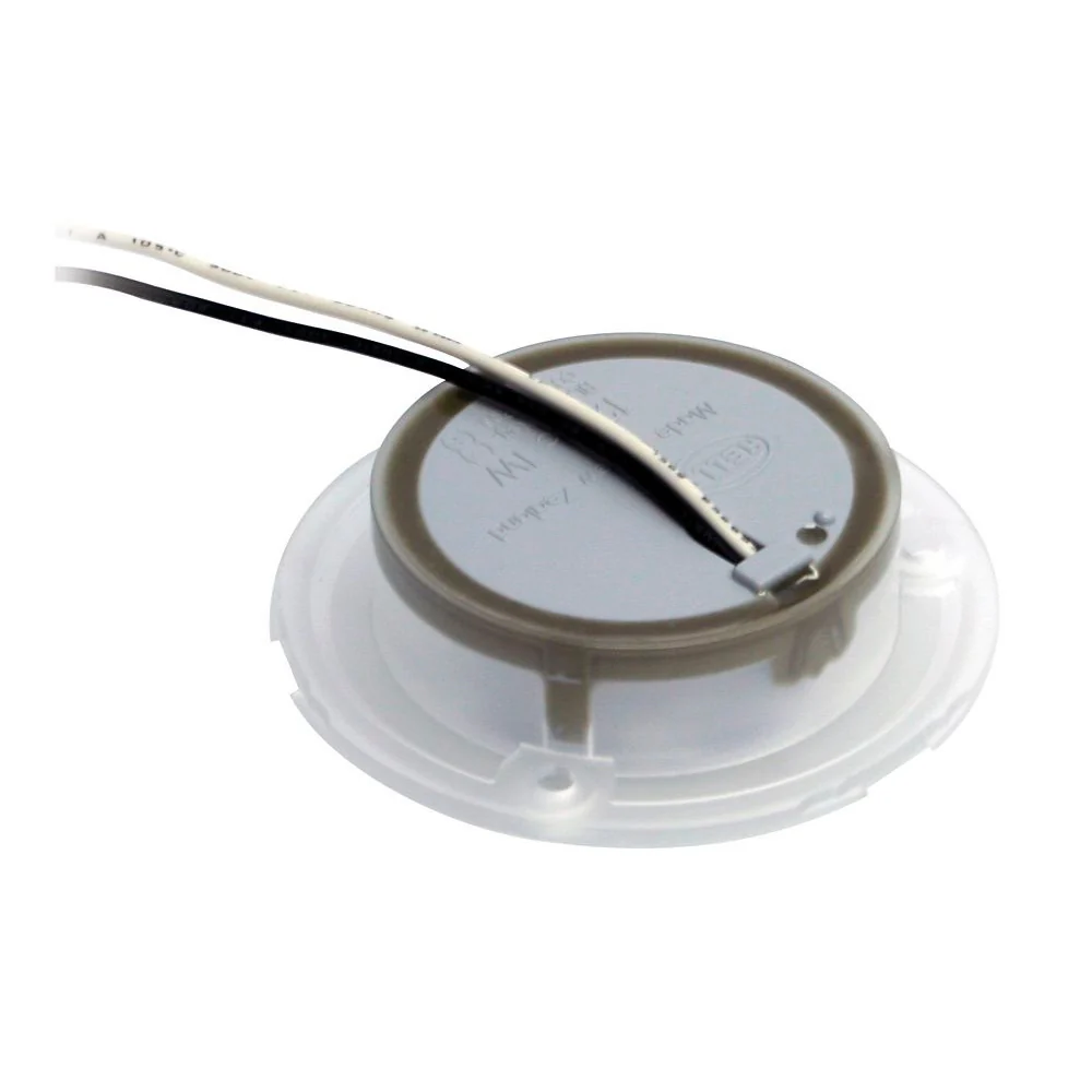 Hella Marine Red LED Round Courtesy Lamp - White Bezel - 24V [980508241] - Image 3
