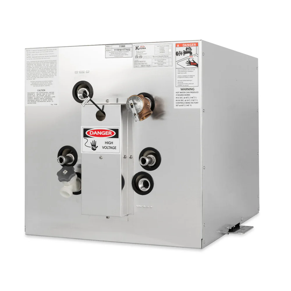 Kuuma 11-Gallon WH, 240V (L1  L2 Wiring) Front Heat Exchange, Side Mount [11860]