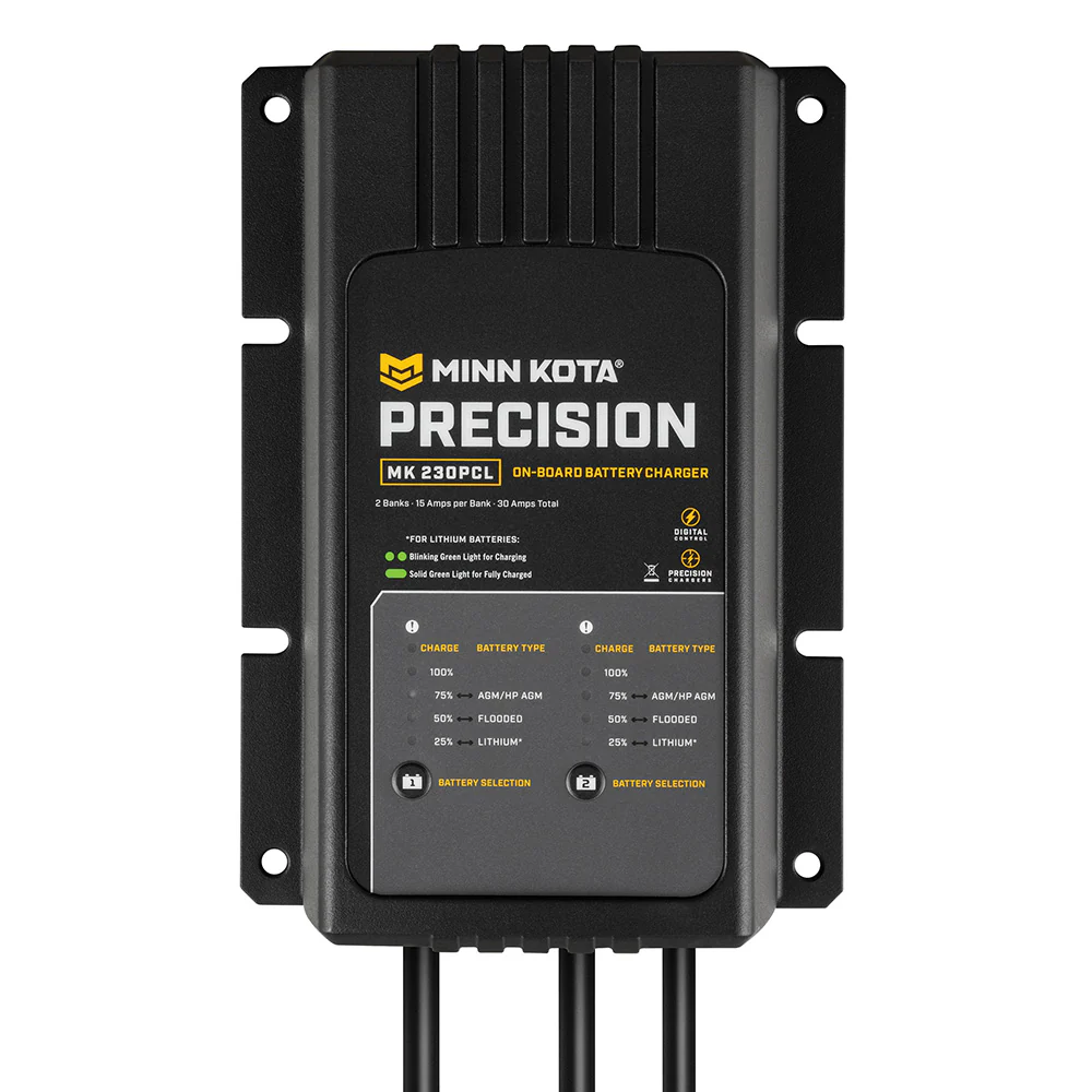 Minn Kota On-Board Precision Charger MK-230 PCL 2 Bank x 15 AMP LI Optimized Charger [1832304] - Image 2