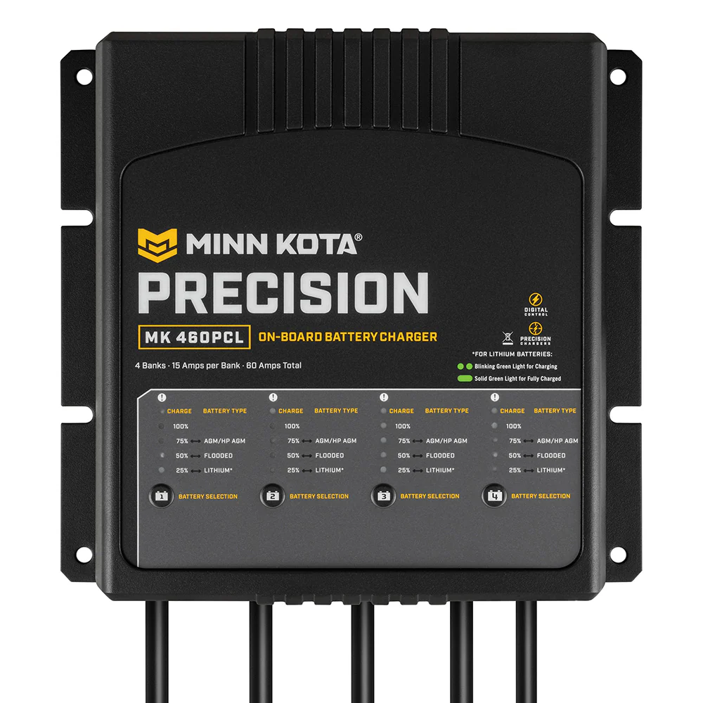 Minn Kota On-Board Precision Charger MK-460 PCL 4 Bank x 15 AMP LI Optimized Charger [1834604] - Image 2
