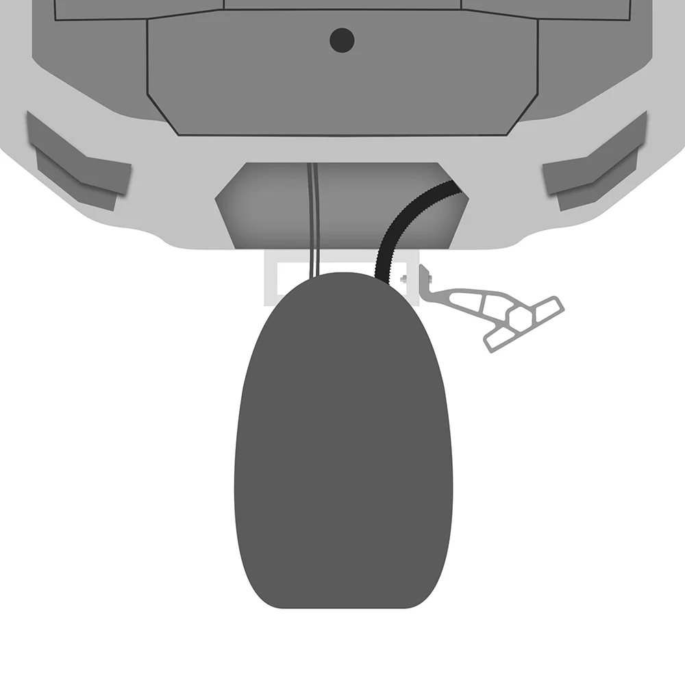 Minn Kota Raptor Jack Plate Adapter Bracket - Starboard - 2" Setback - 4" Rise - White [1810365] - Image 3