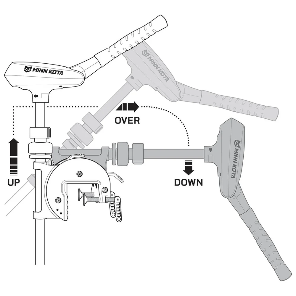 Minn Kota Traxxis 80 Freshwater Trolling Motor - Transom Mount - 24V - 80lb - 42" - Variable Speed [1368730M] - Image 3