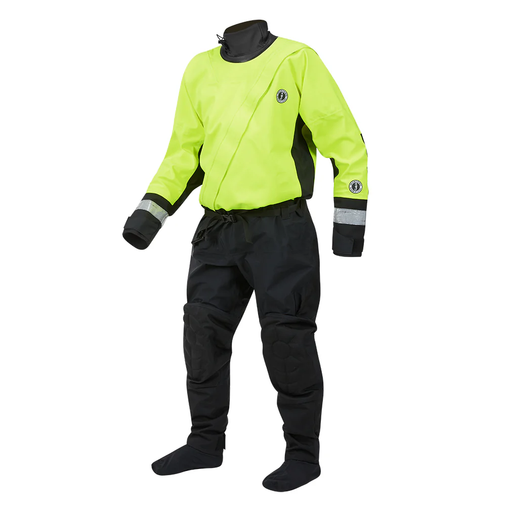 Mustang MSD576 Water Rescue Dry Suit - Fluorescent Yellow Green-Black - Large [MSD57602-251-L-101] - Image 3