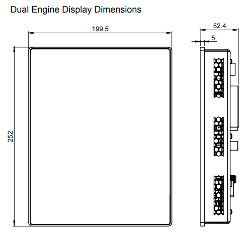 Oceanic Systems Portrait Dual Engine Display - 4166 - Image 4