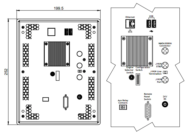 Oceanic Systems Portrait Dual Engine Display - 4166 - Image 5