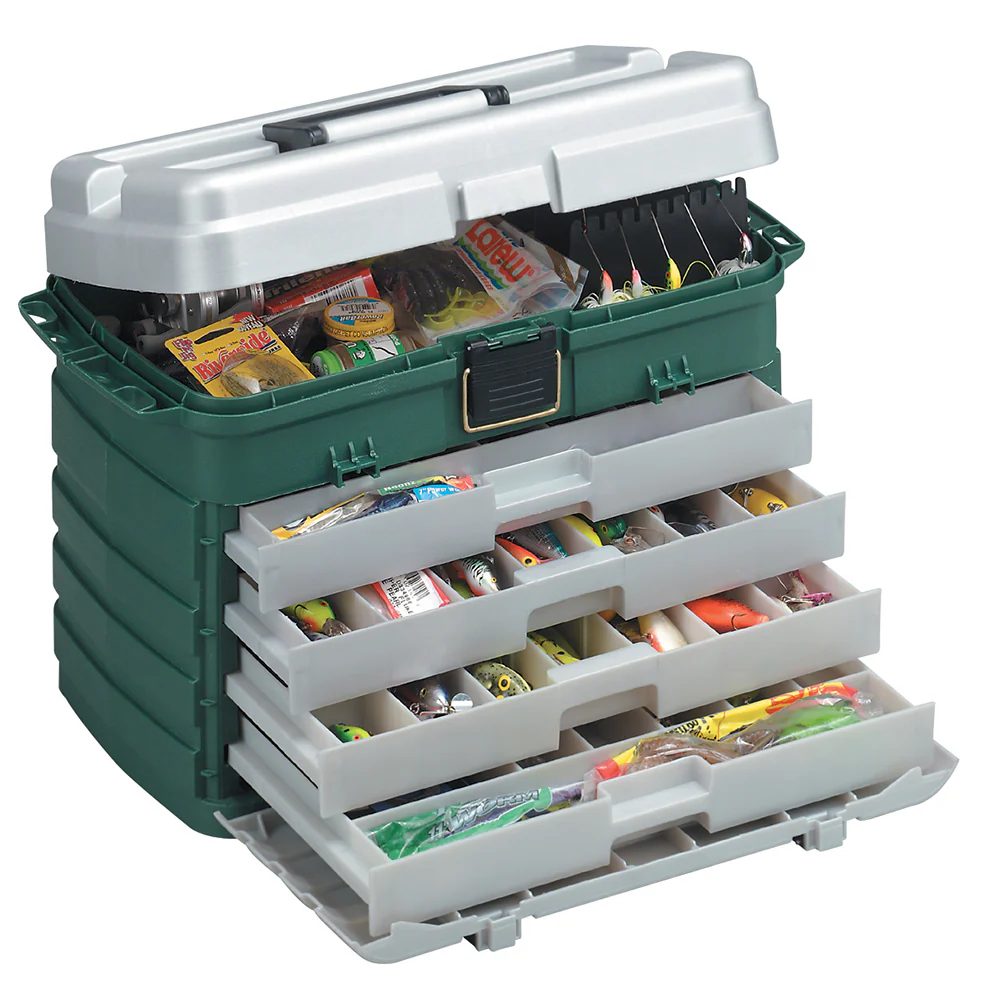 Plano 4-Drawer Tackle Box - Green Metallic/Silver [758005] - Image 2