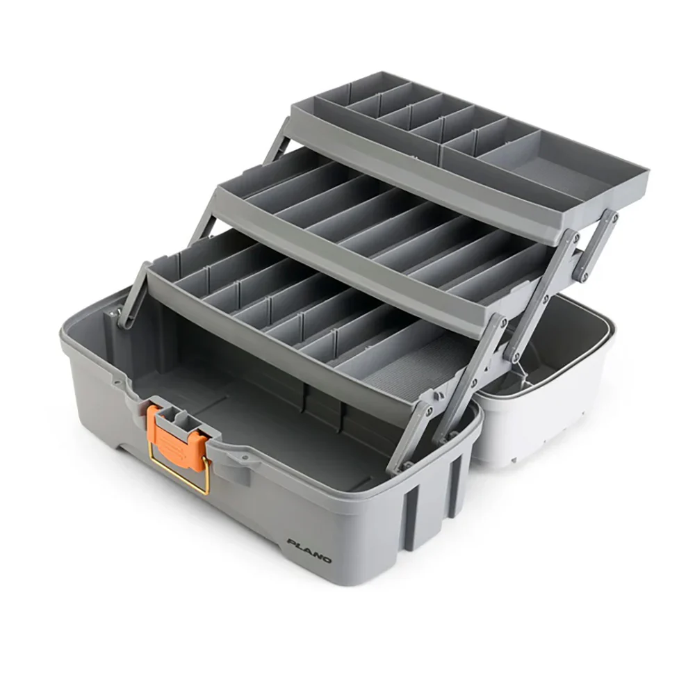 Plano Three-Tray Tackle Box - Light Grey/Dark Grey [P000406] - Image 2