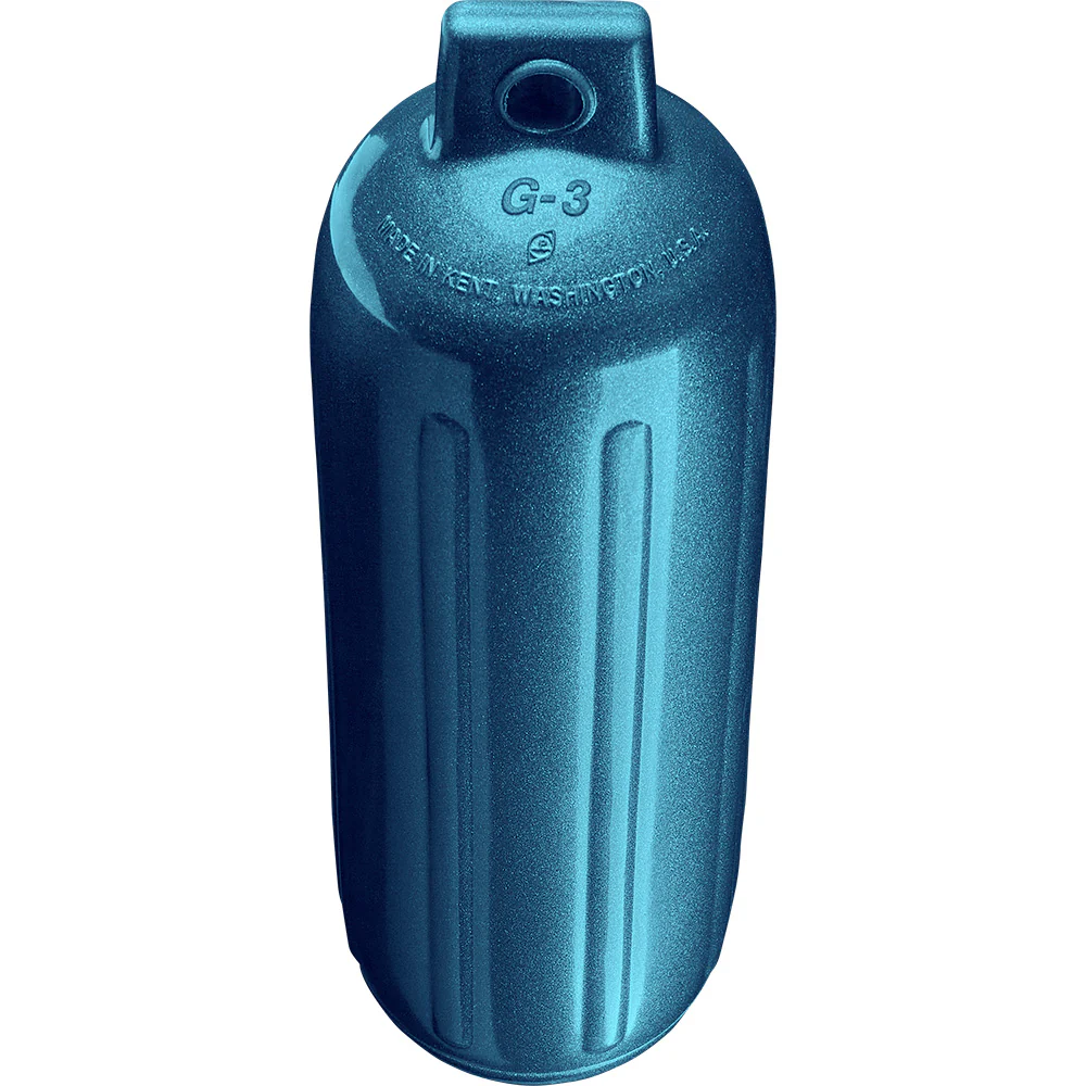 Polyform G-3 Twin Eye Fender 5.5" x 19" - Metallic Blue [G-3 METALLIC BLUE] - Image 2