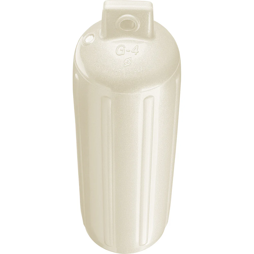 Polyform G-4 Twin Eye Fender 6.5" x 22" - Metallic White [G-4 METALLIC WHITE] - Image 2