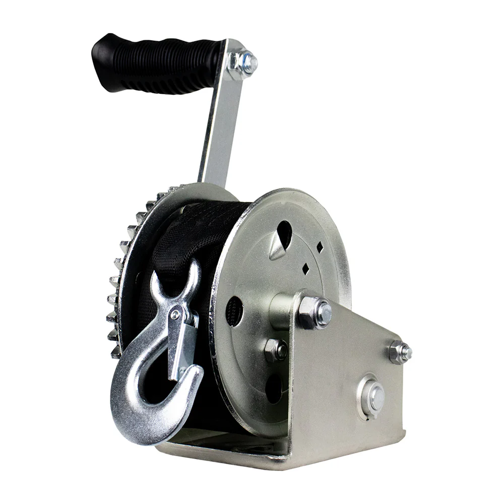 Powerwinch Utility Series Winch 1,600lb, 8" Crank Arm - Zinc [21500-W-1600-8-Z-R]