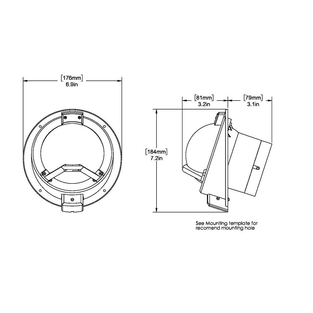 Ritchie BN-202 Navigator Compass - Bulkhead Mount - Black [BN-202] - Image 2