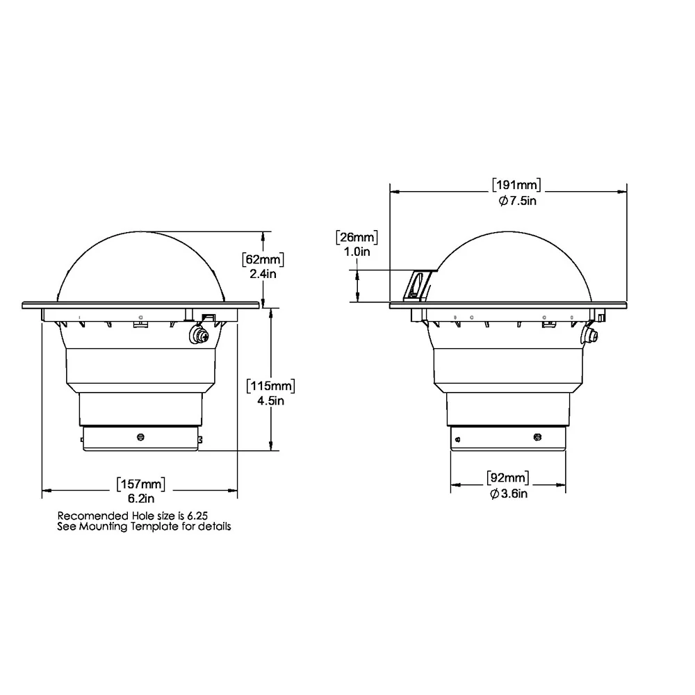 Ritchie SS-5000 SuperSport Compass - Flush Mount - Black [SS-5000] - Image 2