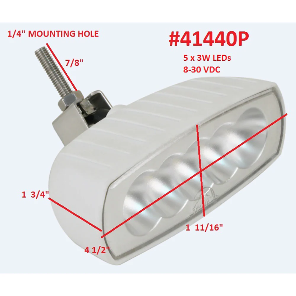 Scandvik Bracket Mount LED Spreader Light - White [41440P] - Image 2