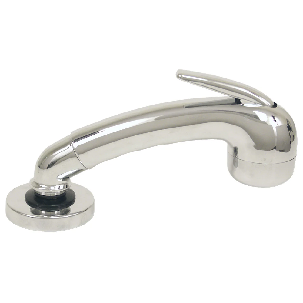 Scandvik Chrome Euro Sprayer w/6' Black Nylon Hose [14041]