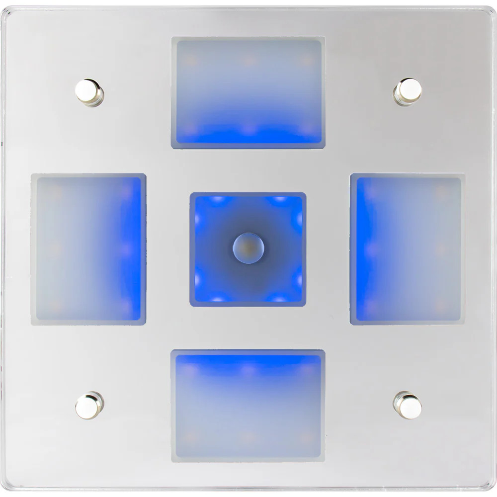 Sea-Dog Square LED Mirror Light w/On/Off Dimmer - White  Blue [401840-3] - Image 3