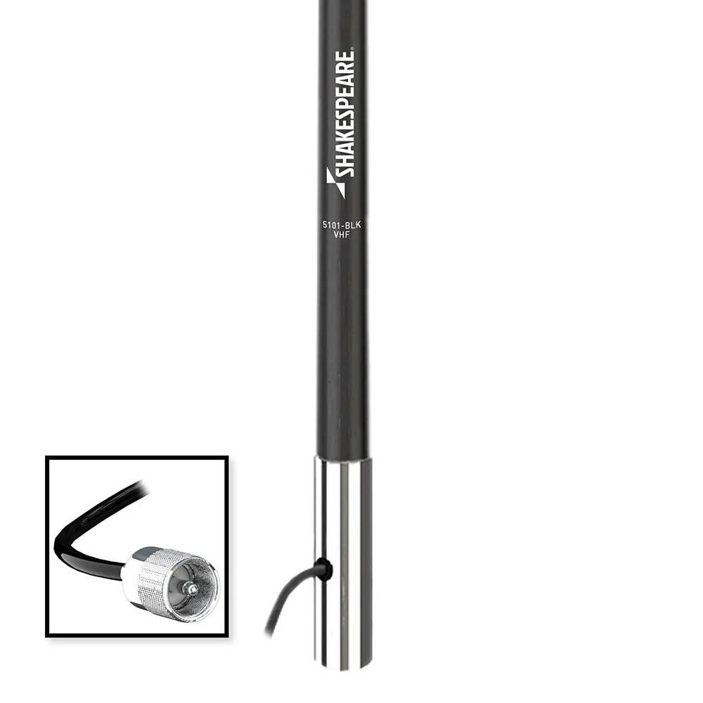 Shakespeare 5101 8 Classic VHF Antenna w/15' RG-58 Cable - Black [5101-BLK] - Image 2