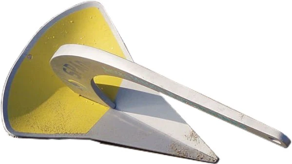Spade Anchor Model A80 (800 cm2) 15 Lbs. Aluminum Alloy for Boats LOA < 35' - Disp.  < 9,900 lbs.