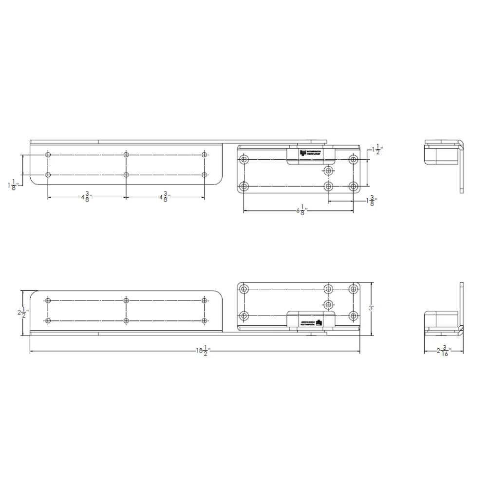 TACO Command Ratchet Hinge - 18-1/2" - 316 Stainless Steel Polished w/Hard Stop [H25-0048] - Image 2