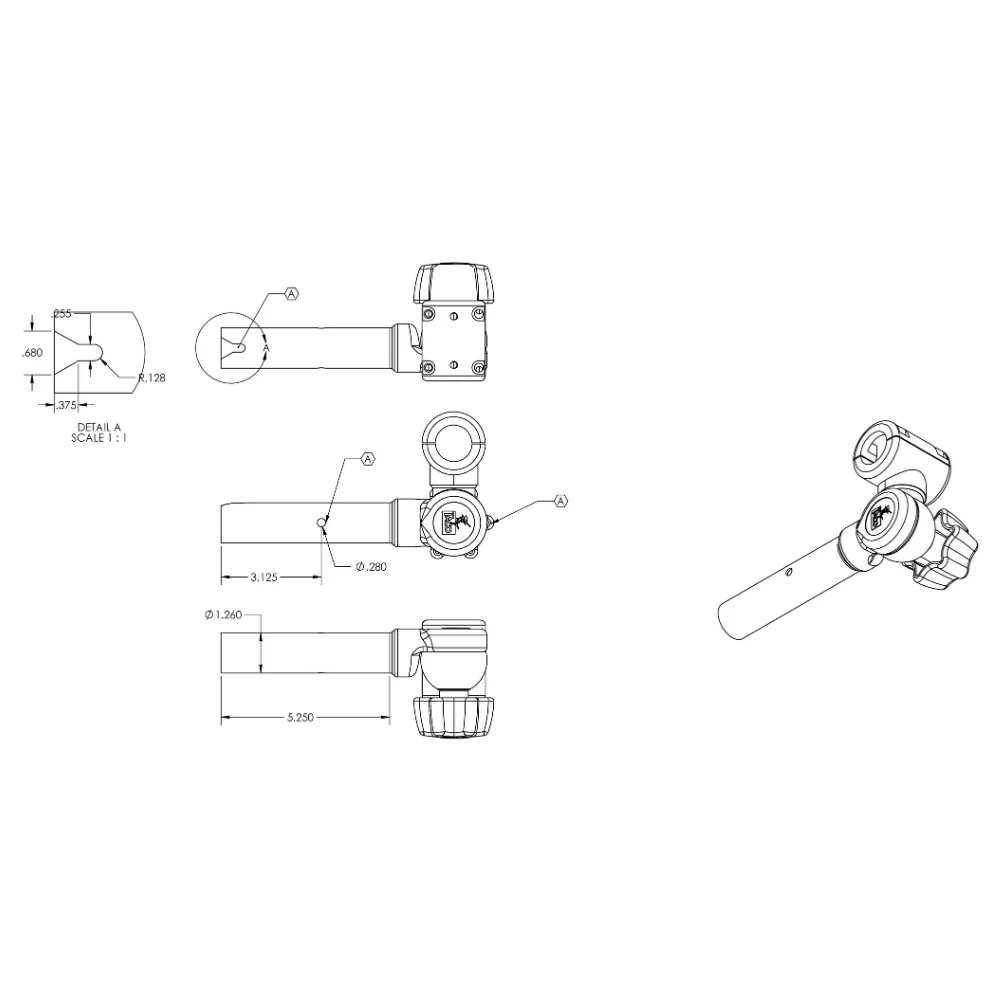 TACO ShadeFin Adjustable Clamp-On Pipe Mount [T10-3000-7] - Image 2