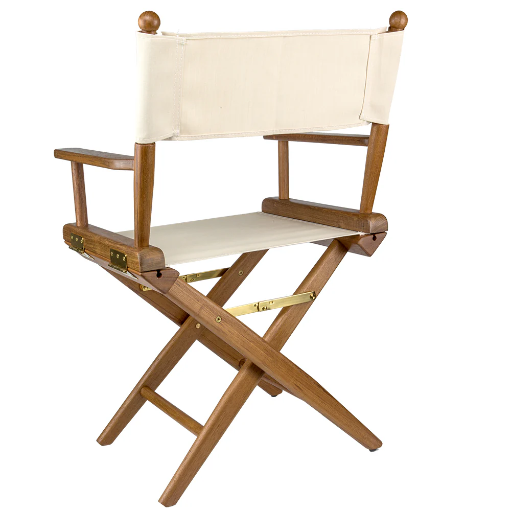 Whitecap Directors Chair w/Natural Seat Covers - Teak [60044] - Image 3