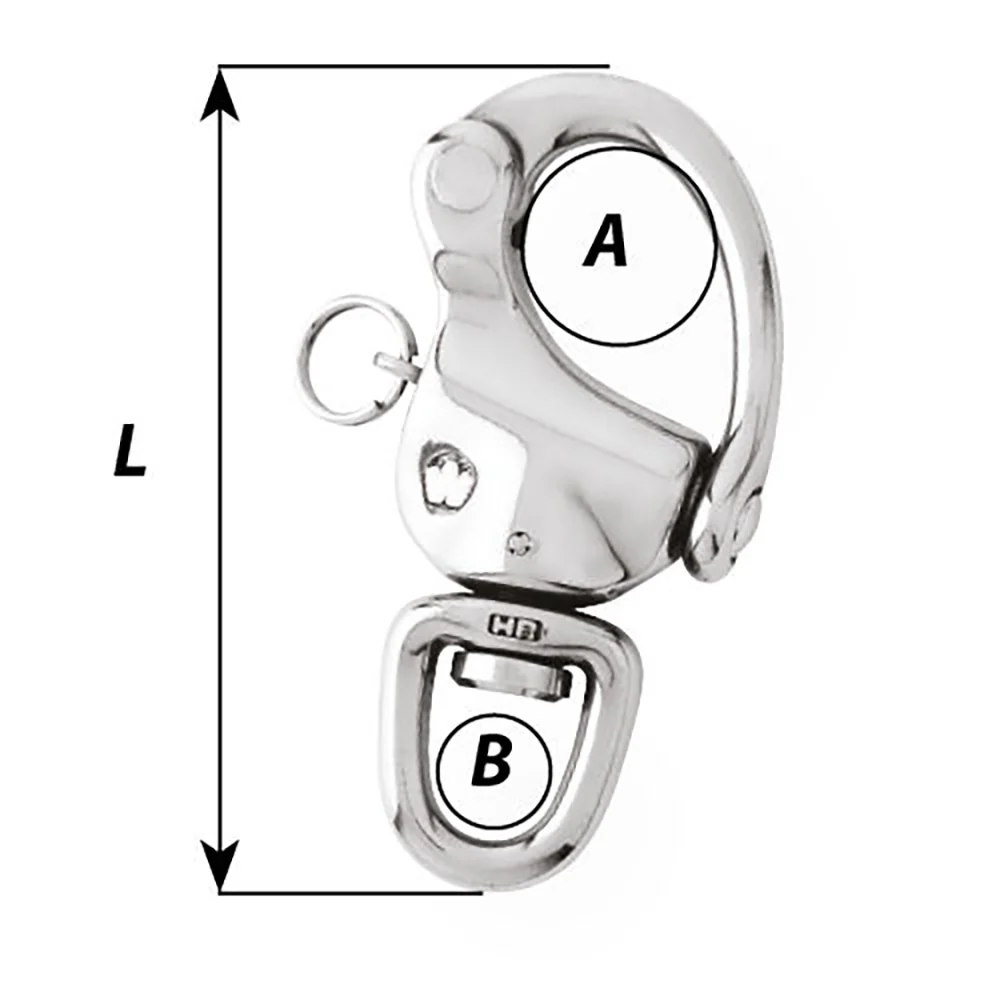 Wichard 4-3/4" Snap Shackle w/Swivel Eye [2477W] - Image 2