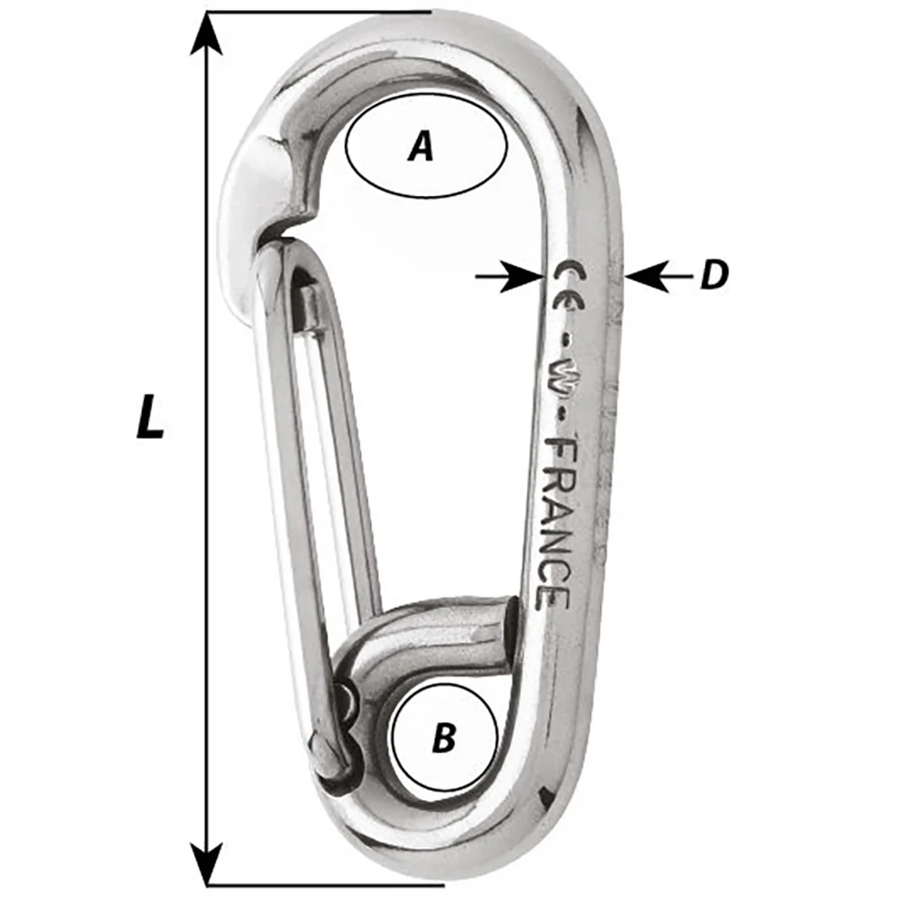 Wichard Symmetric Carbin Hook - 120mm Length - 15/32" [2317W] - Image 2