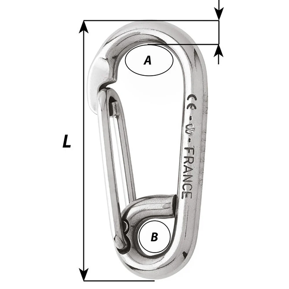 Wichard Symmetric Carbin Hook - 120mm Length - 15/32" [2317W] - Image 3