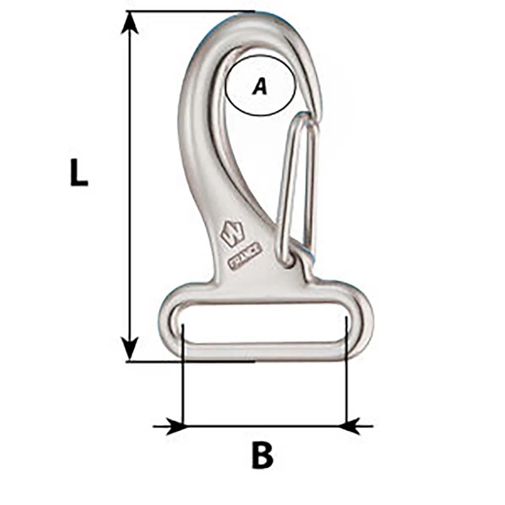 Wichard Webbing Snap Hook - 30mm - Length 60mm [2284W] - Image 2